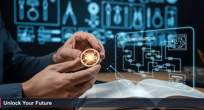 A close-up of a craftsman's hands turning a wooden gear, with a wall of tools in the background, symbolizing the key to unlocking tech training funding in Surprise, Arizona.