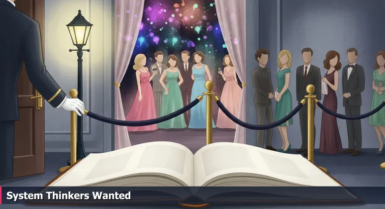 Illustration of a velvet rope at an exclusive event, symbolizing the selective cybersecurity job market in Kansas City for 2026.