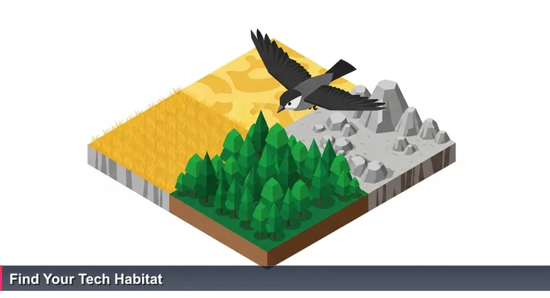 A bird flying over a diverse landscape symbolizing the search for the best tech coworking spaces and incubators across Pakistan's major cities like Karachi, Lahore, and Islamabad.