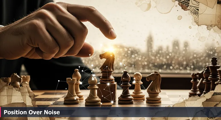 A chess knight poised over a strategic board with McKinney, Texas's skyline in the background, symbolizing tech career opportunities in 2026.