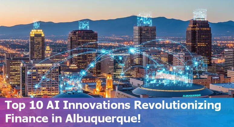 Illustration of AI technologies transforming financial services in Albuquerque, New Mexico.