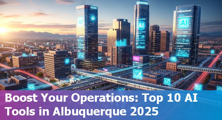 Illustration of AI tools used by operations professionals in Albuquerque, New Mexico in 2025.