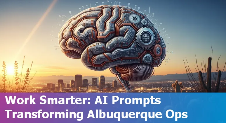 Operations professional using AI prompts for workflow efficiency in Albuquerque, New Mexico