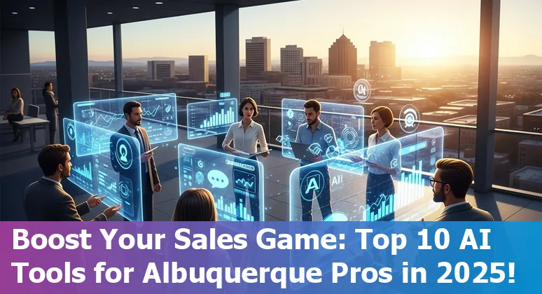 Illustration of AI tools aiding sales professionals in Albuquerque, 2025