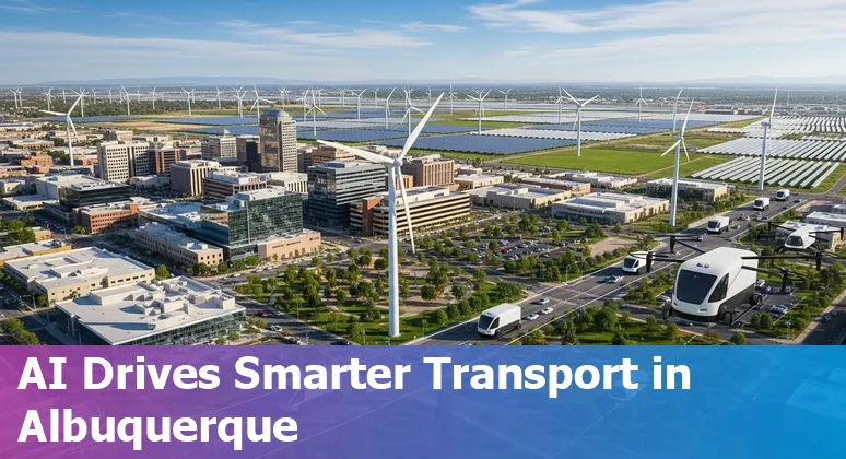AI technology optimizing transportation and reducing costs in Albuquerque, New Mexico.