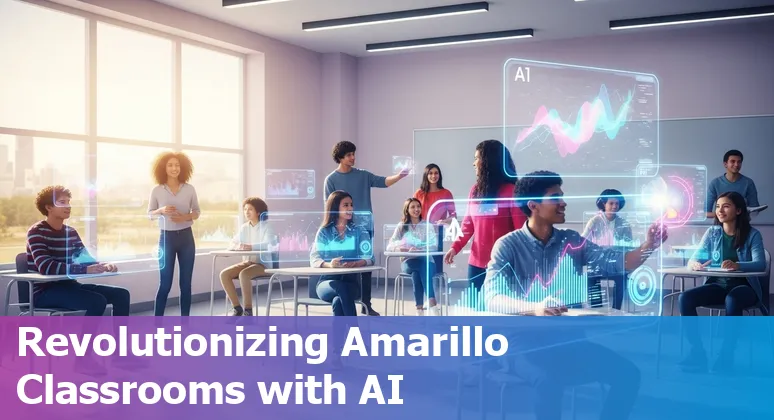 Students learning with AI technology in Amarillo Texas classroom