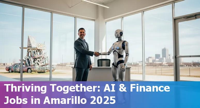 Finance professional using AI tools in Amarillo, Texas office in 2025