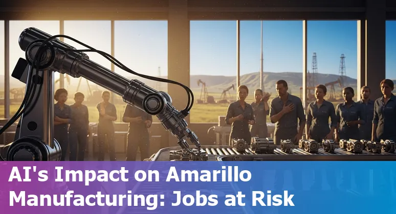 Manufacturing workers adapting to AI technology in Amarillo, Texas factory setting