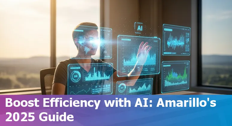 Operations professional using AI tools in an Amarillo, Texas office in 2025