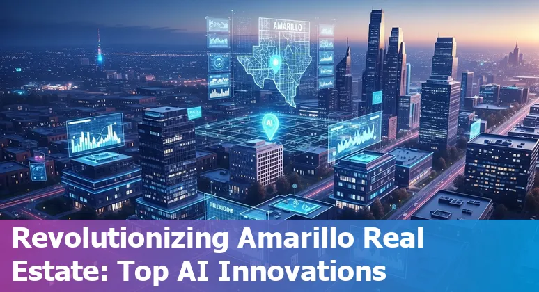 Illustration of AI technology enhancing real estate in Amarillo, Texas
