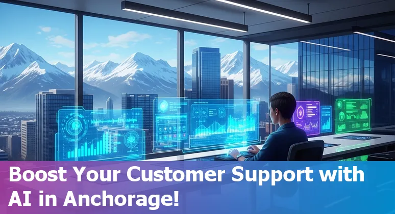 Customer support professional using AI tools on computer in Anchorage, Alaska in 2025