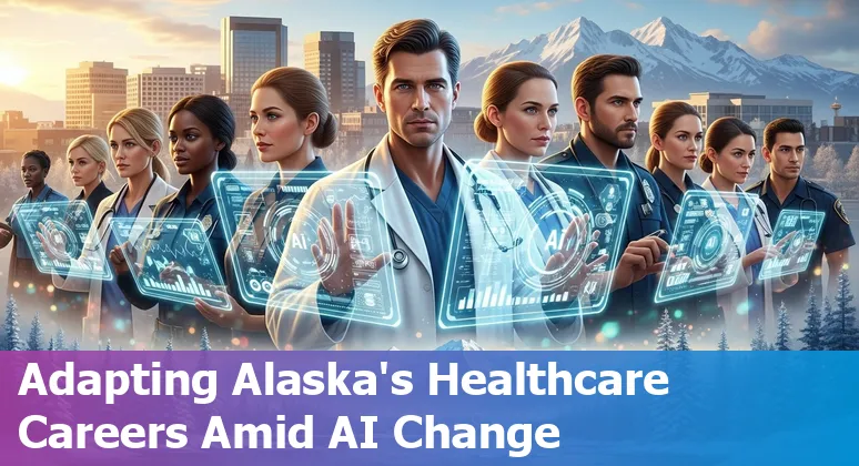Healthcare professionals working with AI technology in Anchorage, Alaska healthcare setting