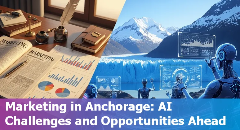 Marketing professional using AI tools in Anchorage, Alaska office in 2025