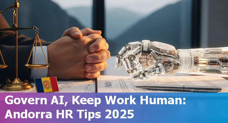 HR professional using AI dashboard in Andorra office, illustrating HR and AI collaboration in Andorra, AD, 2025