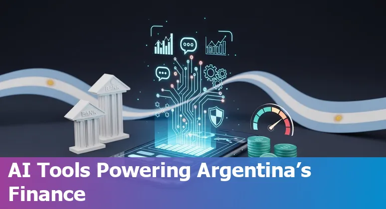Illustration of AI-driven financial services reducing costs and improving efficiency in Argentina