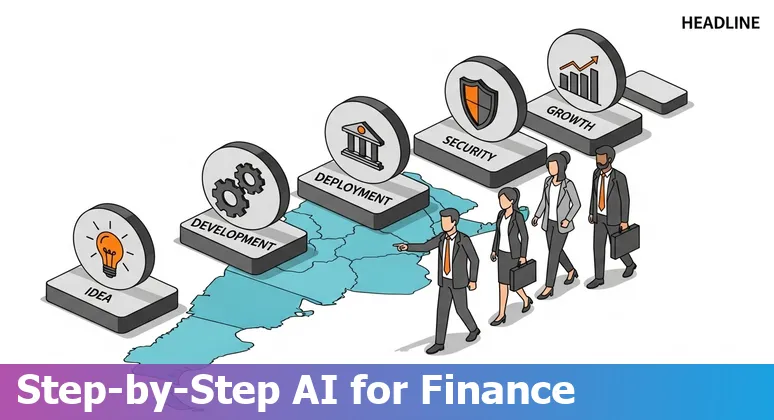 Illustration of AI in Argentina financial services showing Buenos Aires skyline, fintech icons, and data flows in Argentina