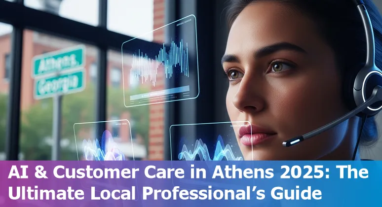 Customer service professional using AI chatbot technology in Athens, Georgia in 2025