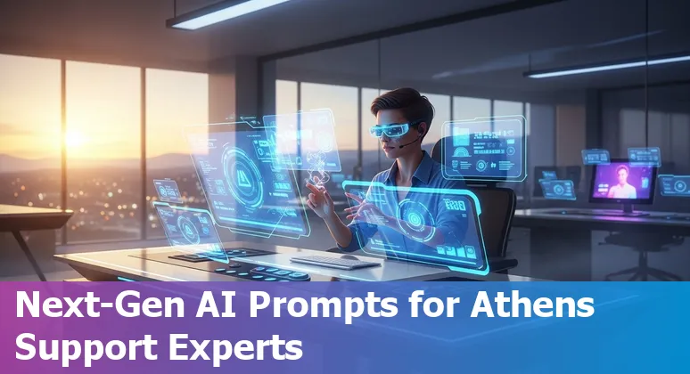Customer support professional using AI prompts for efficient service in Athens, Georgia in 2025