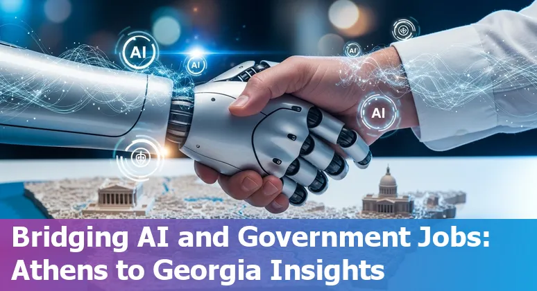 Government employees working with AI technology in Athens and Georgia offices