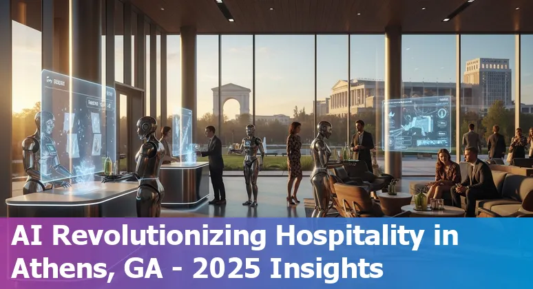 Hospitality industry using AI technology in Athens, Georgia, USA in 2025