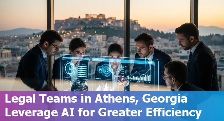 Legal professional using AI tools on a computer in Athens, Georgia