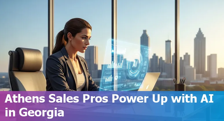 Sales professionals in Athens, Georgia using AI tools to enhance productivity and customer engagement in sales processes