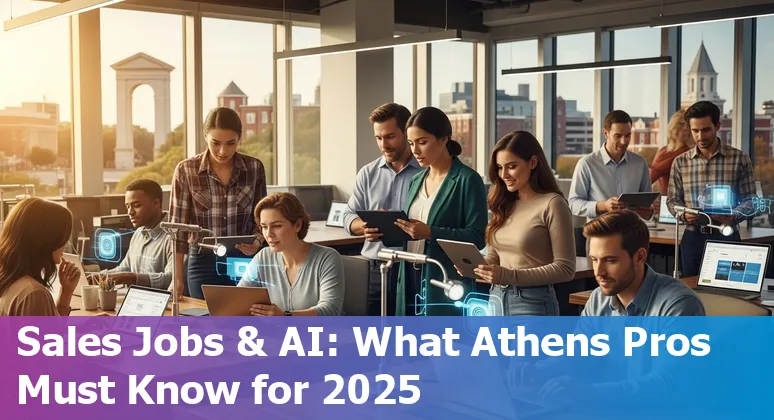 Sales professional using AI tools in Athens, Georgia office in 2025