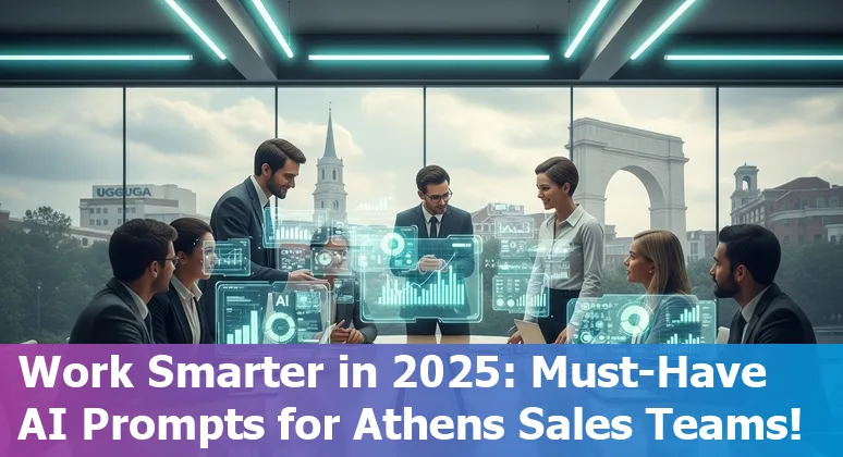 Sales professional using AI tools on laptop in Athens, Georgia in 2025