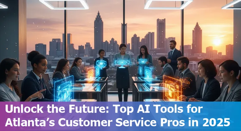 Illustration of AI tools powering customer service in Atlanta, Georgia in 2025