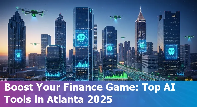 Top AI tools for finance professionals in Atlanta Georgia in 2025 infographic