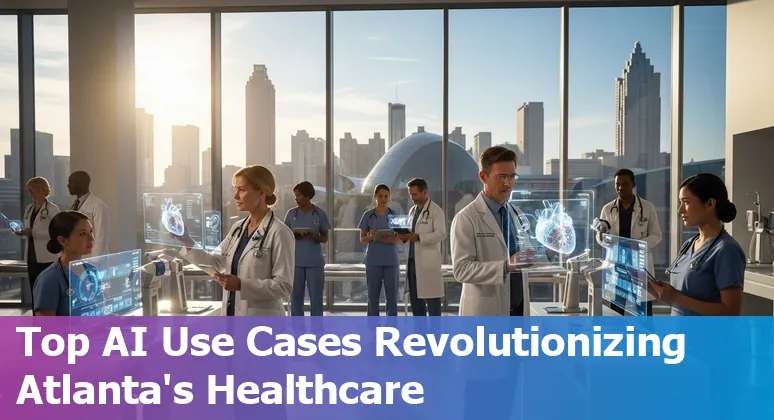 Healthcare professionals using AI technology in Atlanta hospital setting