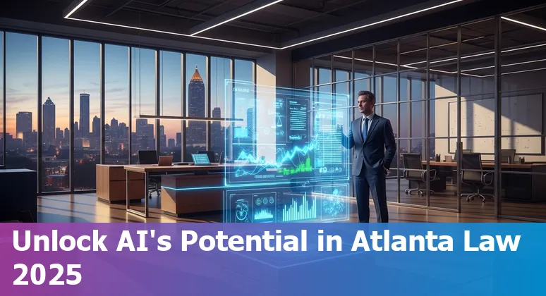 Legal professional using AI tools in Atlanta law office, Georgia, 2025