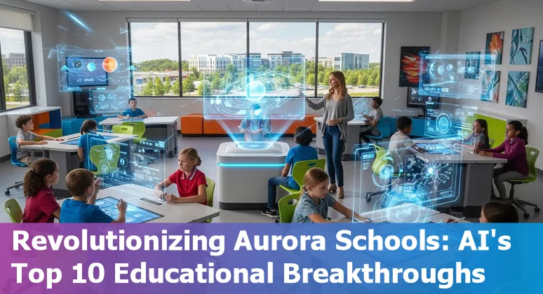 Students and educators in Aurora, Illinois, using AI technology in education settings