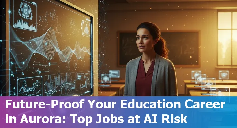 Educators and AI technology representing the impact of artificial intelligence on education jobs in Aurora