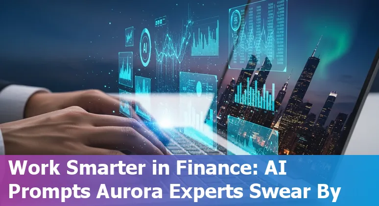 Finance professional in Aurora using AI tools on computer, optimizing finance tasks in 2025