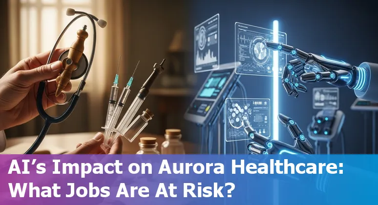 Healthcare workers collaborating with AI technology in a modern Aurora medical facility