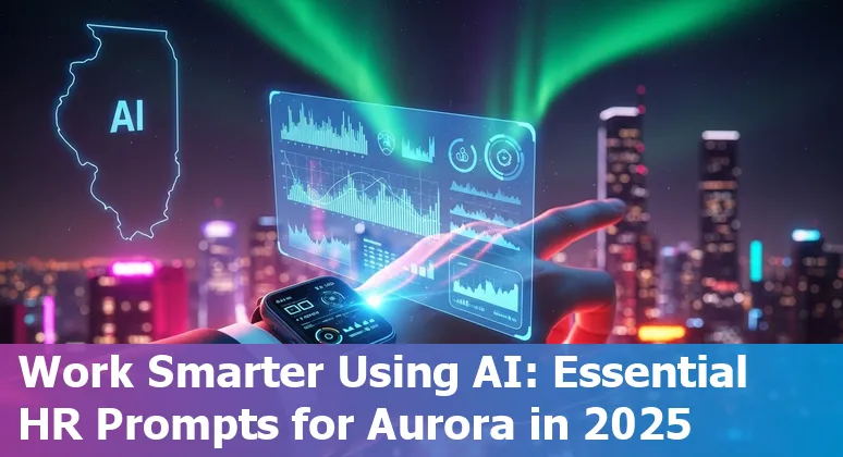 Aurora HR professional using AI tools on a computer to streamline recruitment in 2025