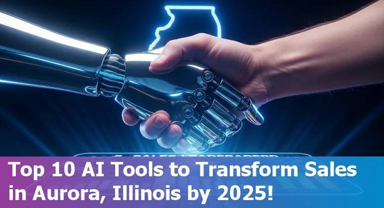 AI tools dashboard displaying sales analytics and automated outreach for sales professionals in Aurora