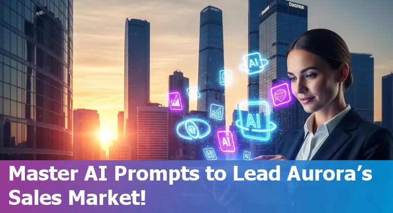 Sales professional using AI tools on a laptop to boost productivity in Aurora, Illinois in 2025.