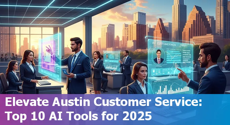 Illustration of AI technology enhancing customer service in Austin, Texas in 2025