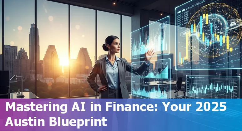 Finance professional using AI technology in Austin, Texas office in 2025