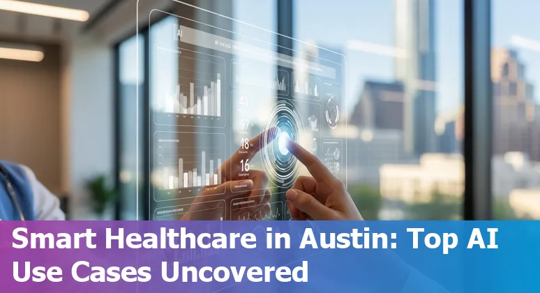 AI healthcare technology illustration featuring virtual triage and remote patient monitoring in Austin, Texas