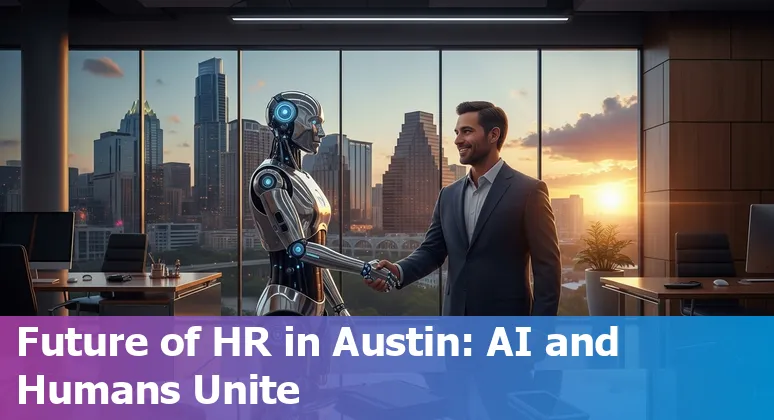 HR professional using AI tools in an Austin, Texas office