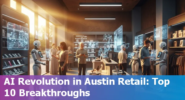 AI technology enhancing retail industry in Austin, Texas with digital interfaces and data analytics