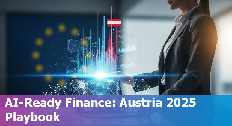 Finance professional using AI tools in an office in Vienna, Austria, in 2025