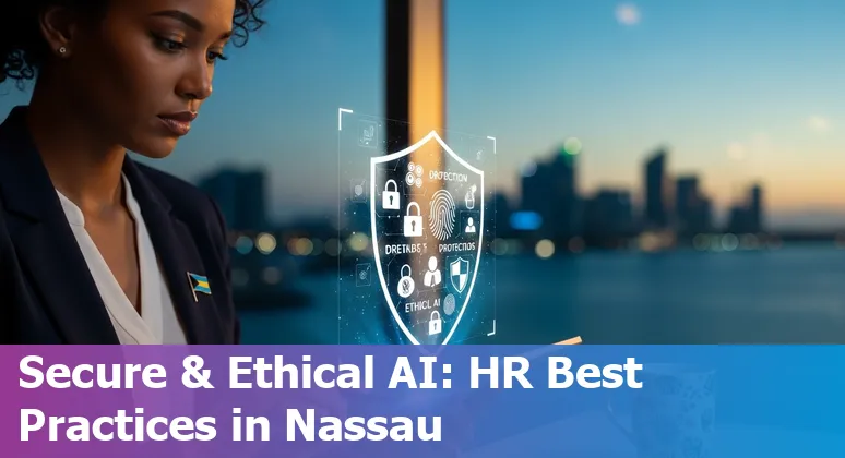 HR professional using AI tools in an office in Nassau, Bahamas, 2025