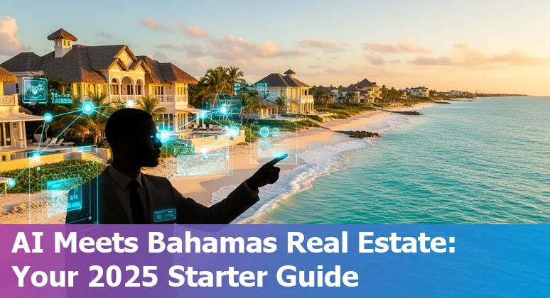 AI in Bahamas real estate 2025: agent using chatbot, virtual tour, and data dashboard for Bahamas listings