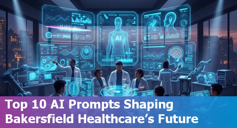 Healthcare professionals using AI technology in a Bakersfield California hospital setting