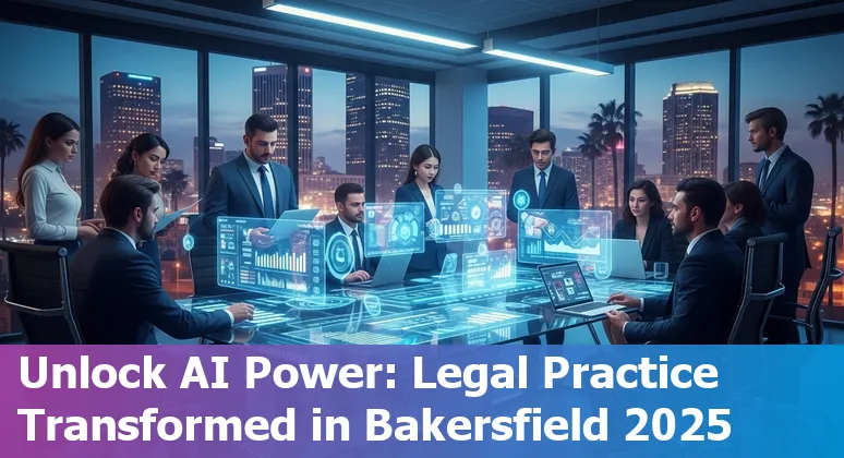 Legal professional using AI technology in Bakersfield, California in 2025