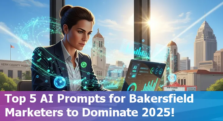Marketing professional using AI tools for strategy in Bakersfield, California